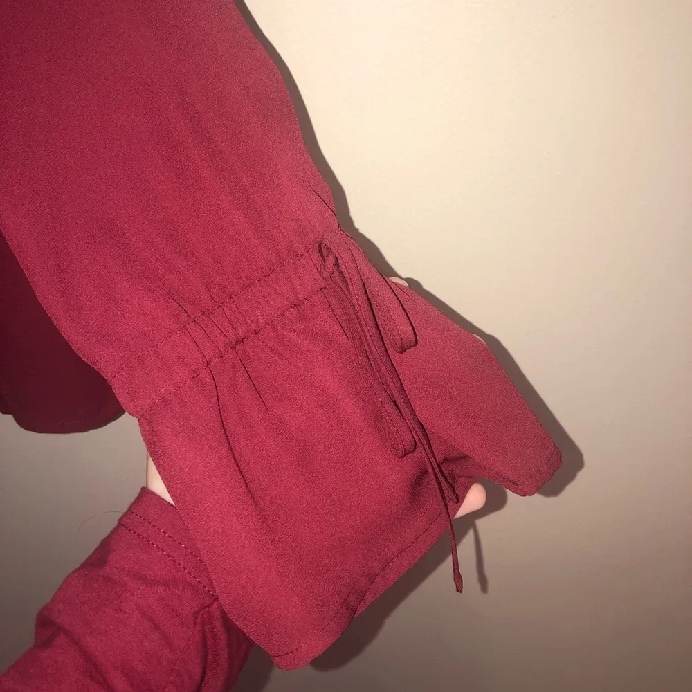 J Crew Factory Bow Sleeve Blouse - Picture 3 of 8